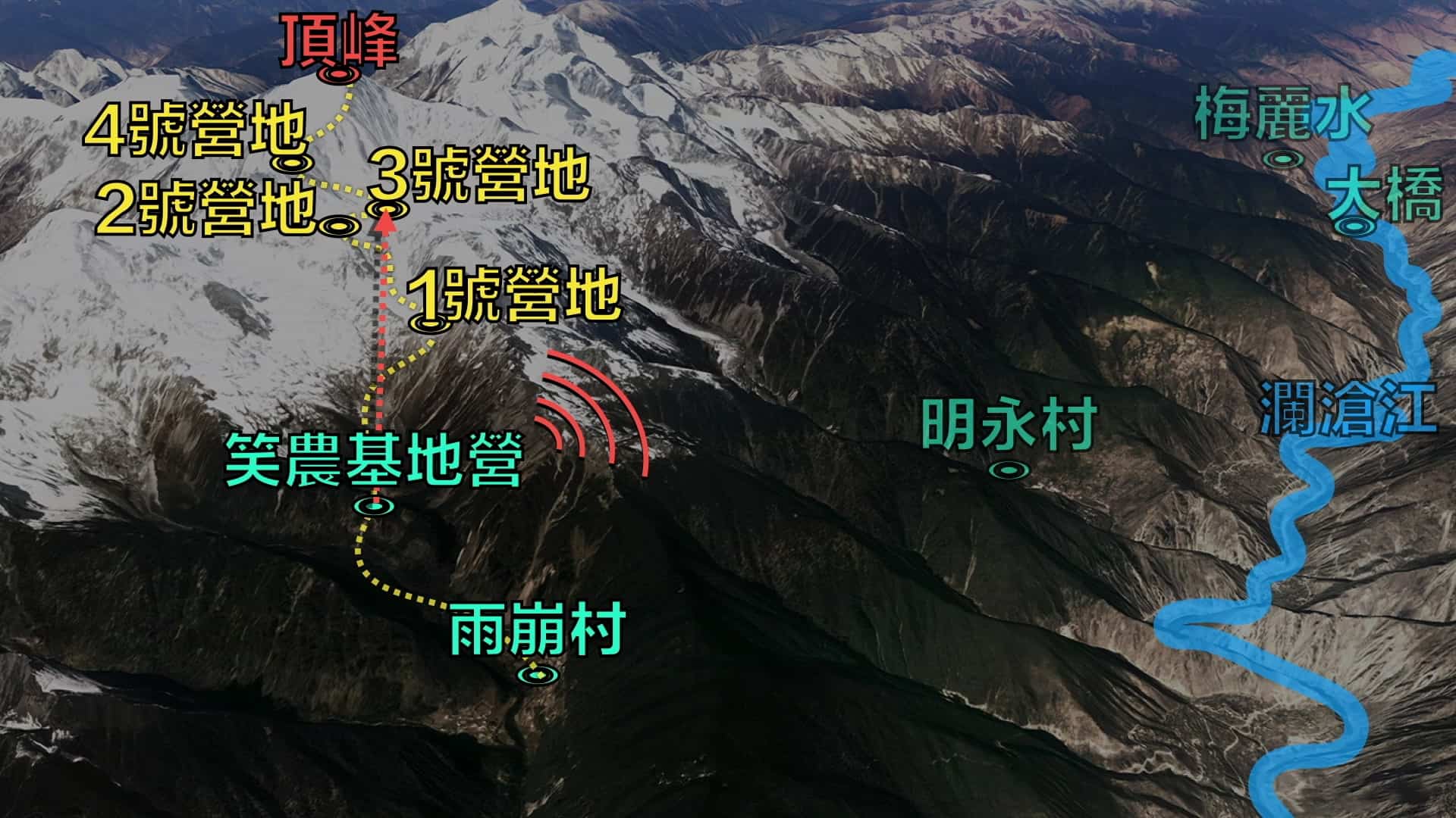 基地营和四个小营地